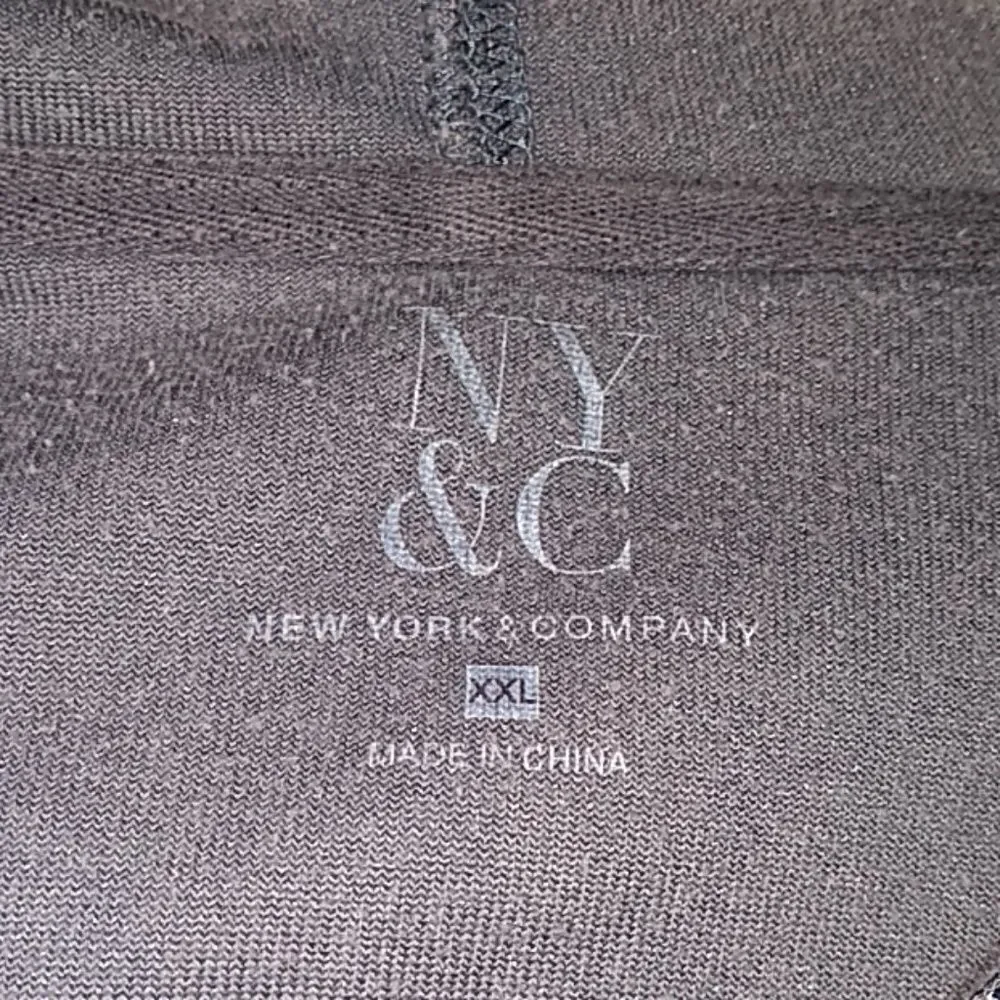 New York & Company Hoodie Women's XXL Pockets Zip Cotton Soft Stretchy Cozy - Picture 5 of 12